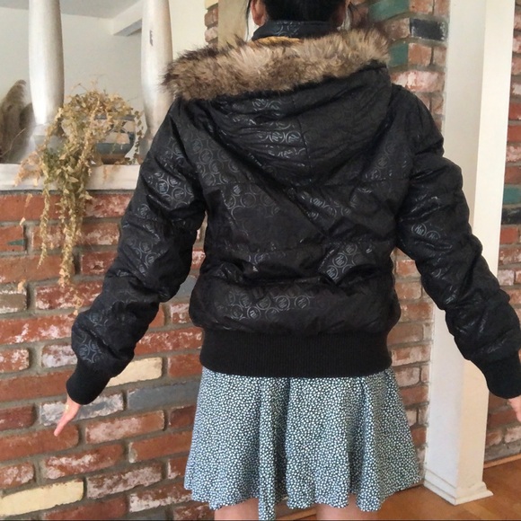Y2k Rocawear Faux Fur Hooded Puffer 